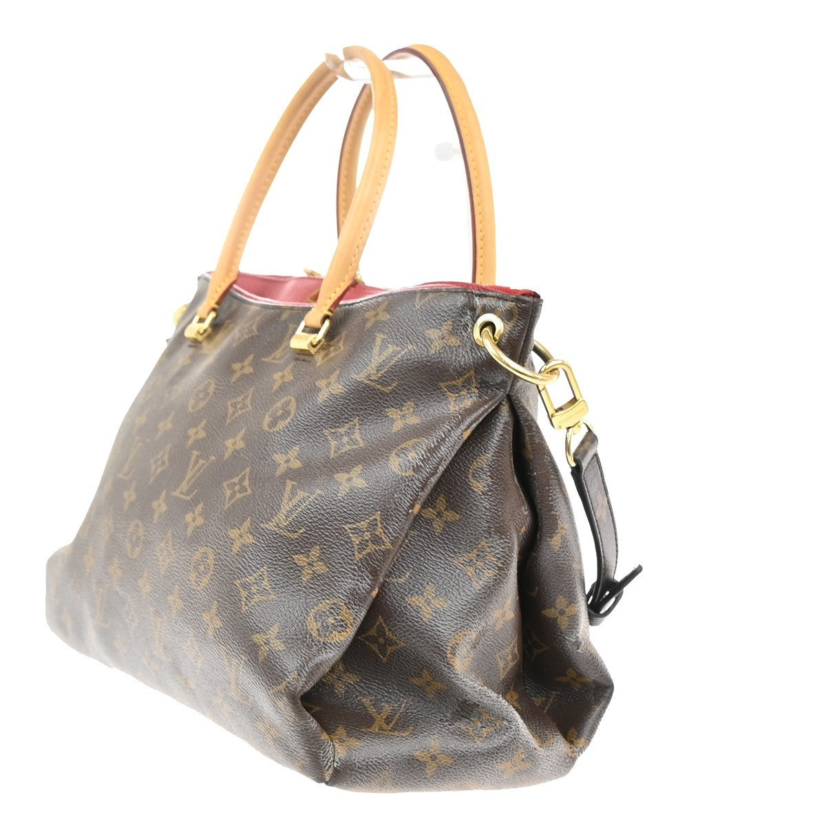 LOUIS VUITTON Pallas 2Way Shoulder Hand Bag Monogram Leather Red M41175 46KP547