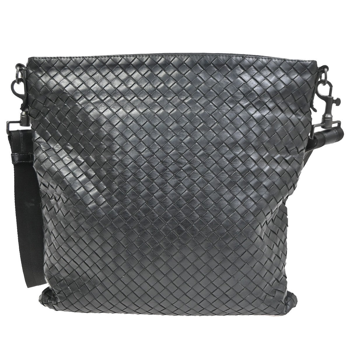 BOTTEGA VENETA Logo Intrecciato Shoulder Bag Leather Brown Italy 16CB034