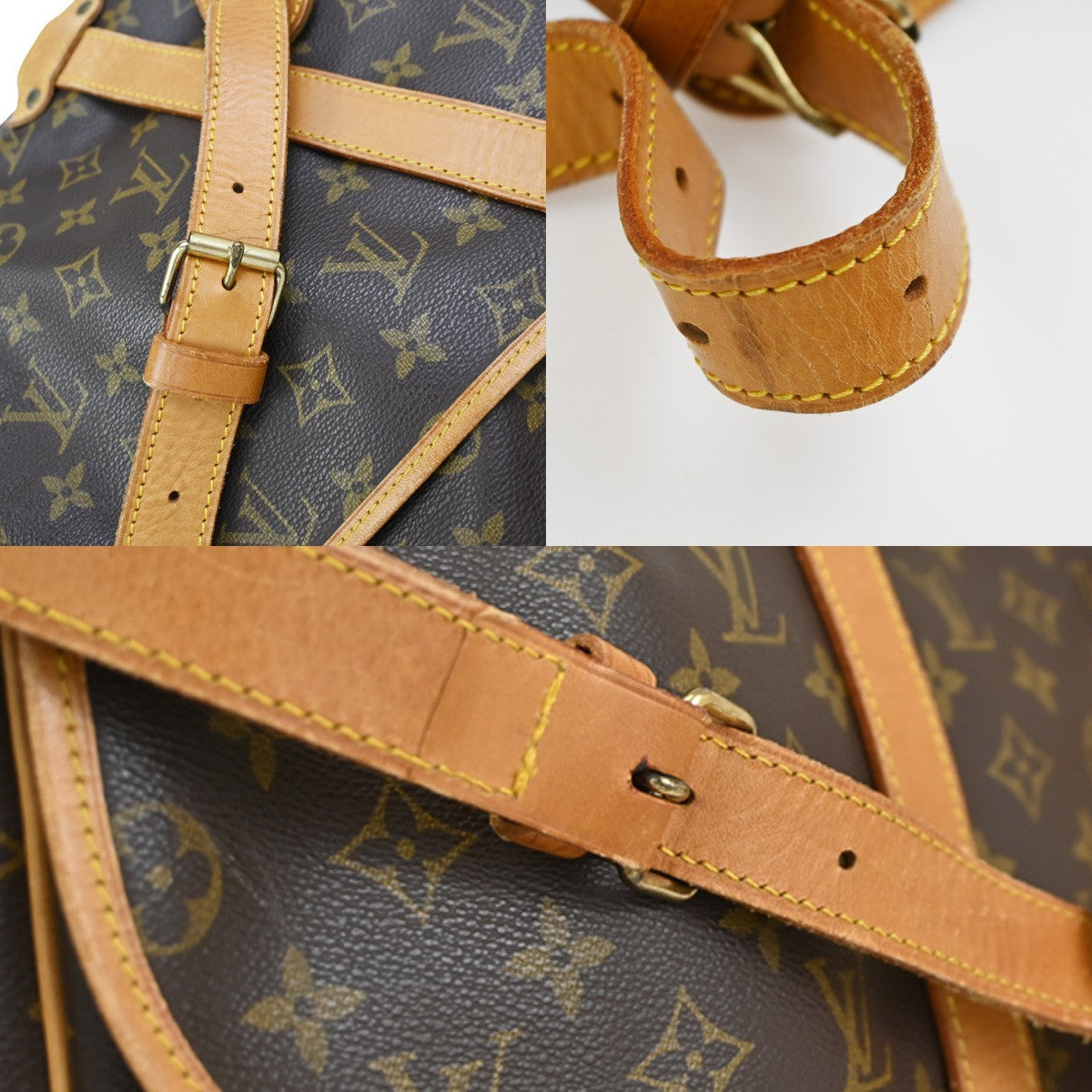 LOUIS VUITTON Saumur 35 Shoulder Bag Monogram Leather BN France M42254 79CA787