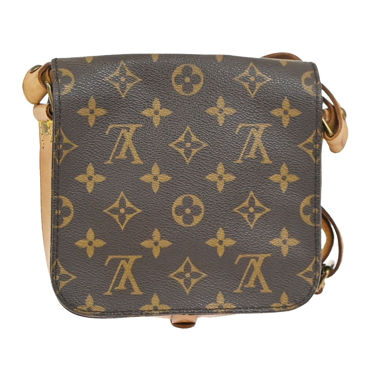 LOUIS VUITTON Mini Cartouchiere Shoulder Bag Monogram Leather BN M51254 34KD084