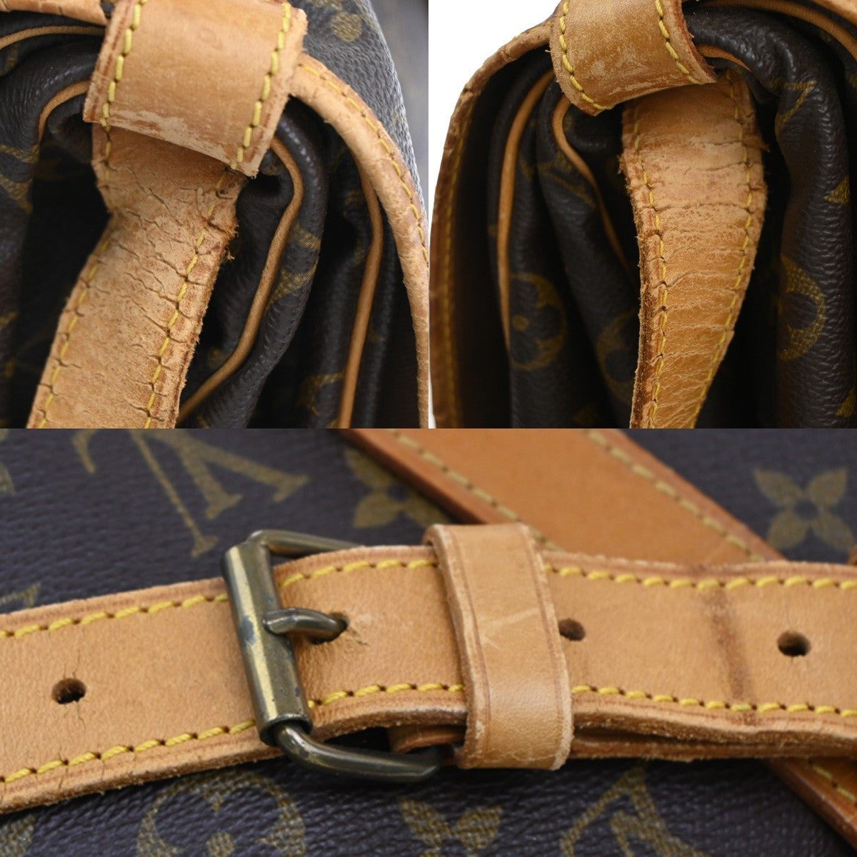 LOUIS VUITTON Saumur 35 Shoulder Bag Monogram Leather BN France M42254 86KB913
