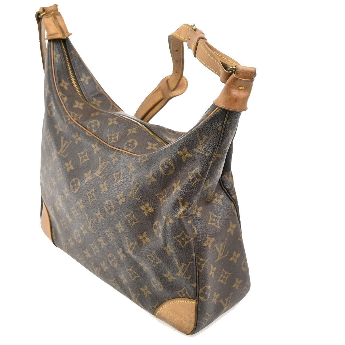 LOUIS VUITTON Boulogne 35 Shoulder Bag Monogram Leather Brown M51260 34MA065