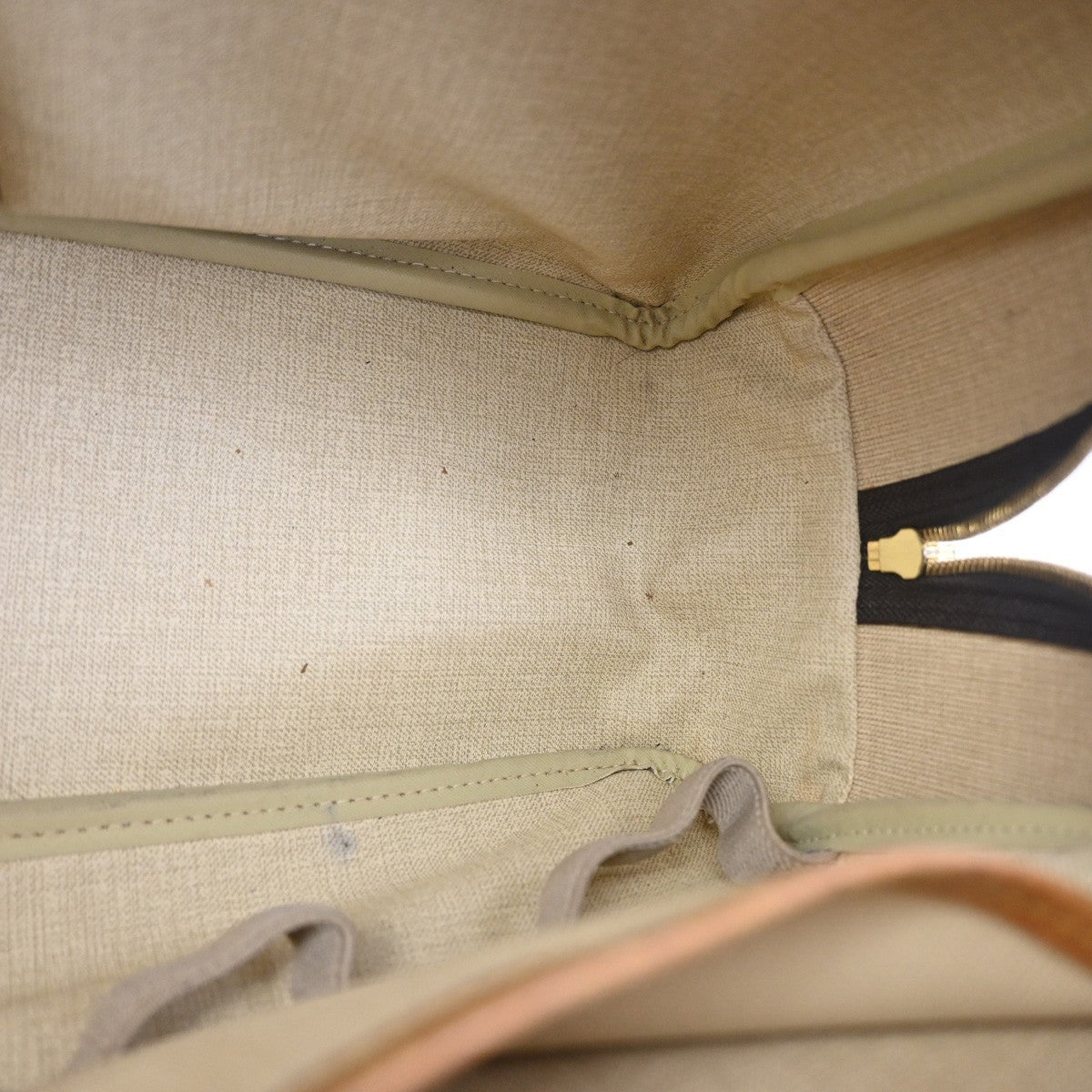 LOUIS VUITTON LV Logo Deauville Hand Bag Monogram Leather Brown M47270 31YH872