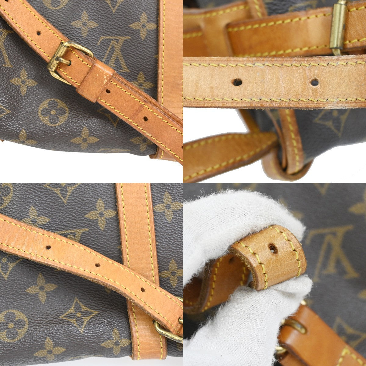 LOUIS VUITTON Logo Saumur 30 Shoulder Bag Monogram Leather BN M42256 30CA903
