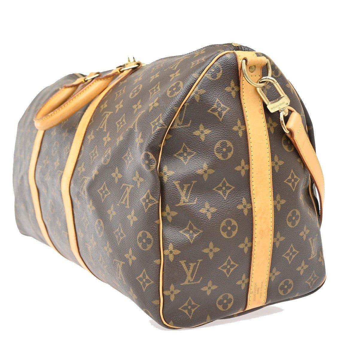 LOUIS VUITTON Keepall Bandouliere 50 2Way Hand Bag Monogram Brown M41416 97EF847