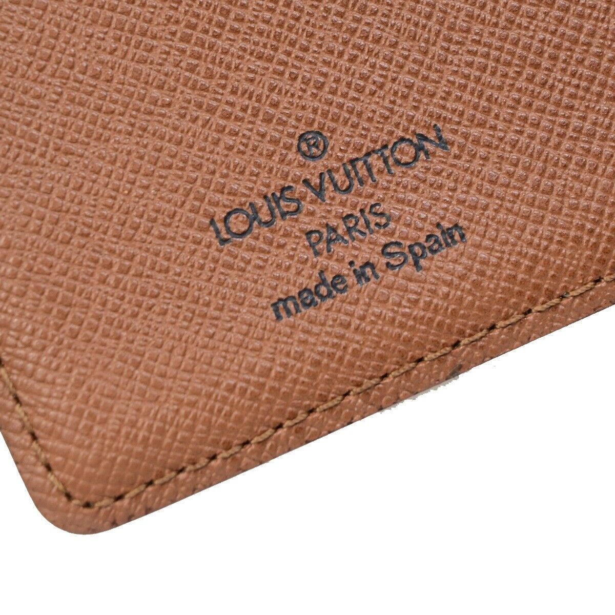LOUIS VUITTON Agenda PM Day Planner Cover Monogram Leather Brown R20005 02EB351