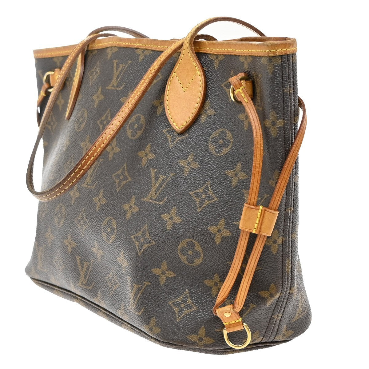 LOUIS VUITTON Neverfull PM Shoulder Tote Bag Monogram Leather BN M40155 97KB302