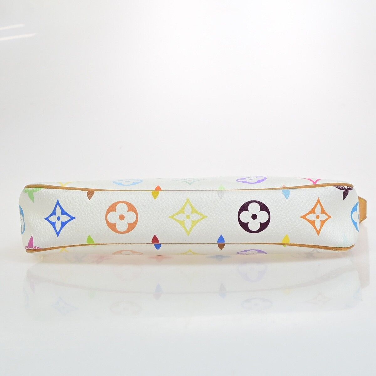 LOUIS VUITTON Pochette Accessoires Hand Bag Monogram Multi White M92649 667RF226