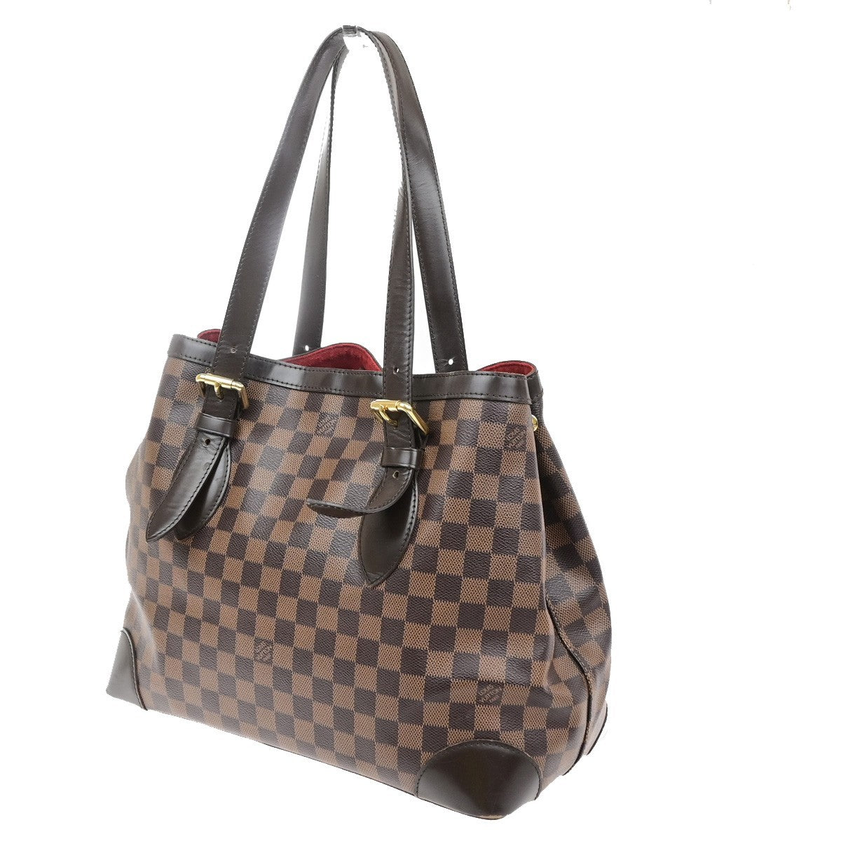 LOUIS VUITLOUIS VUITTON Hampstead MM Shoulder Bag Damier Leather N51204 15MA696