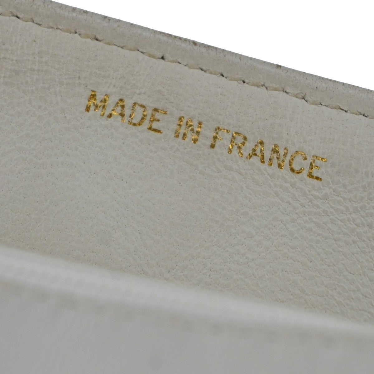 CHANEL CC Mini Matelasse Chain Shoulder Bag Leather White GHW Vintage 371RP176