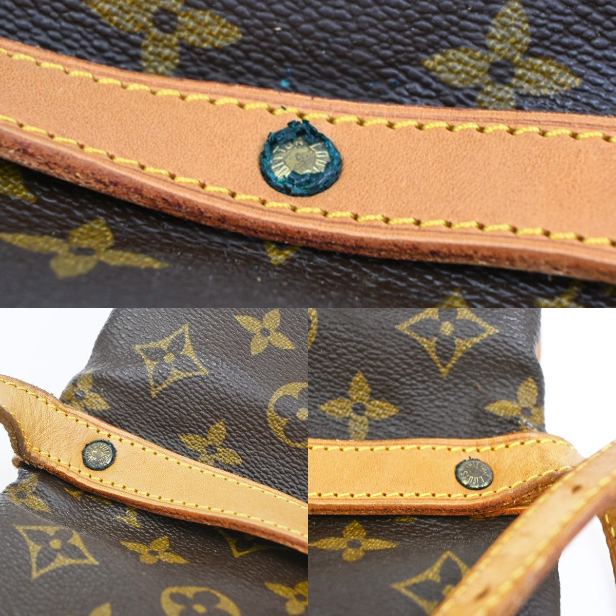 LOUIS VUITTON Logo Saumur 30 Shoulder Bag Monogram Leather BN M42256 30CA903
