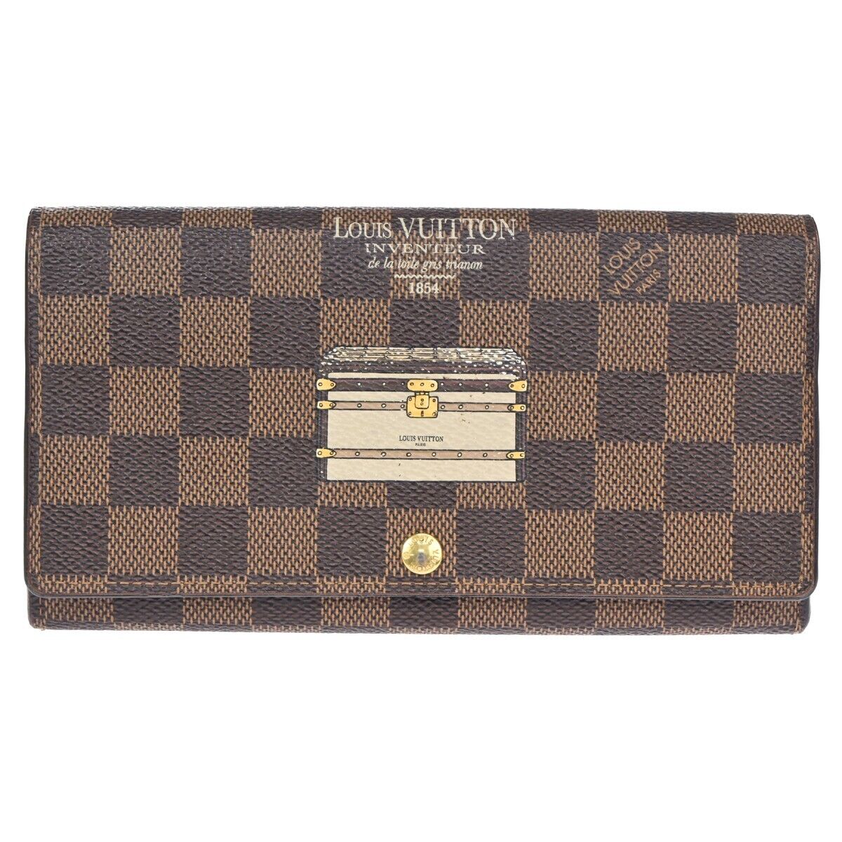 LOUIS VUITTON Portefeuille Sarah Long Bifold Wallet Damier Trunk N63179 33DA071