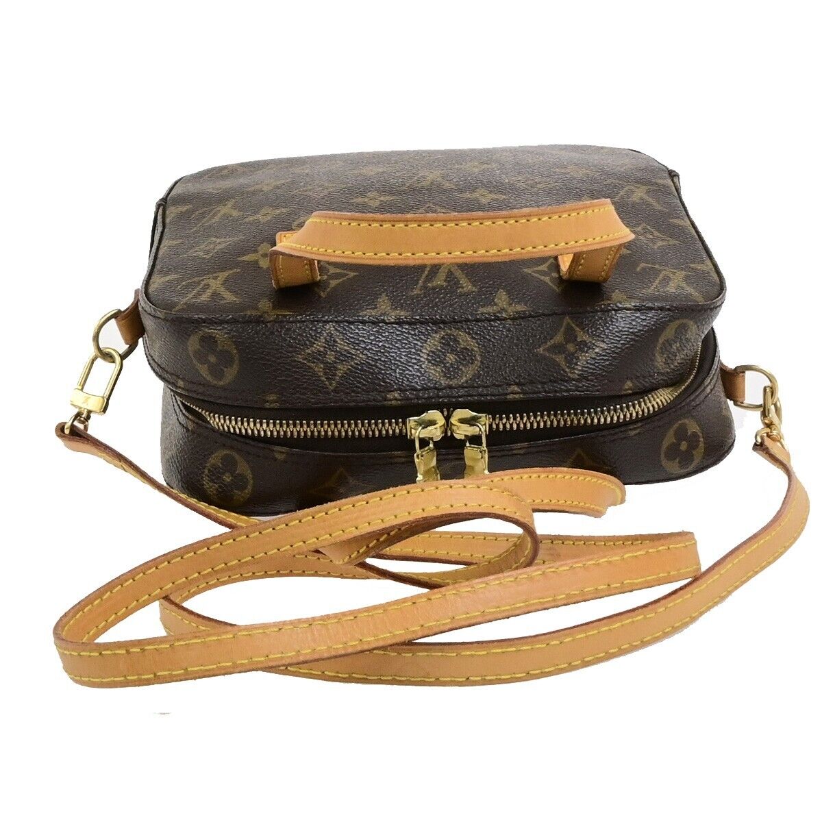 LOUIS VUITTON Spontini 2Way Shoulder Hand Bag Monogram Leather M47500 87ED488