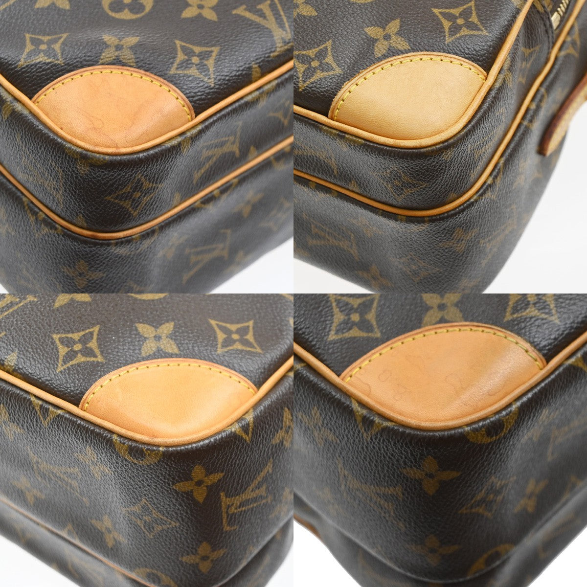 LOUIS VUITTON Nile Crossbody Shoulder Bag Monogram Leather Brown M45244 95SA137