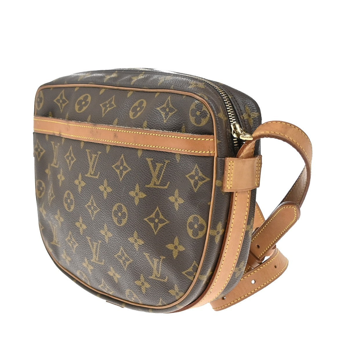 LOUIS VUITTON Jeune Fille GM Shoulder Bag Monogram Leather Brown M51225 32EF979
