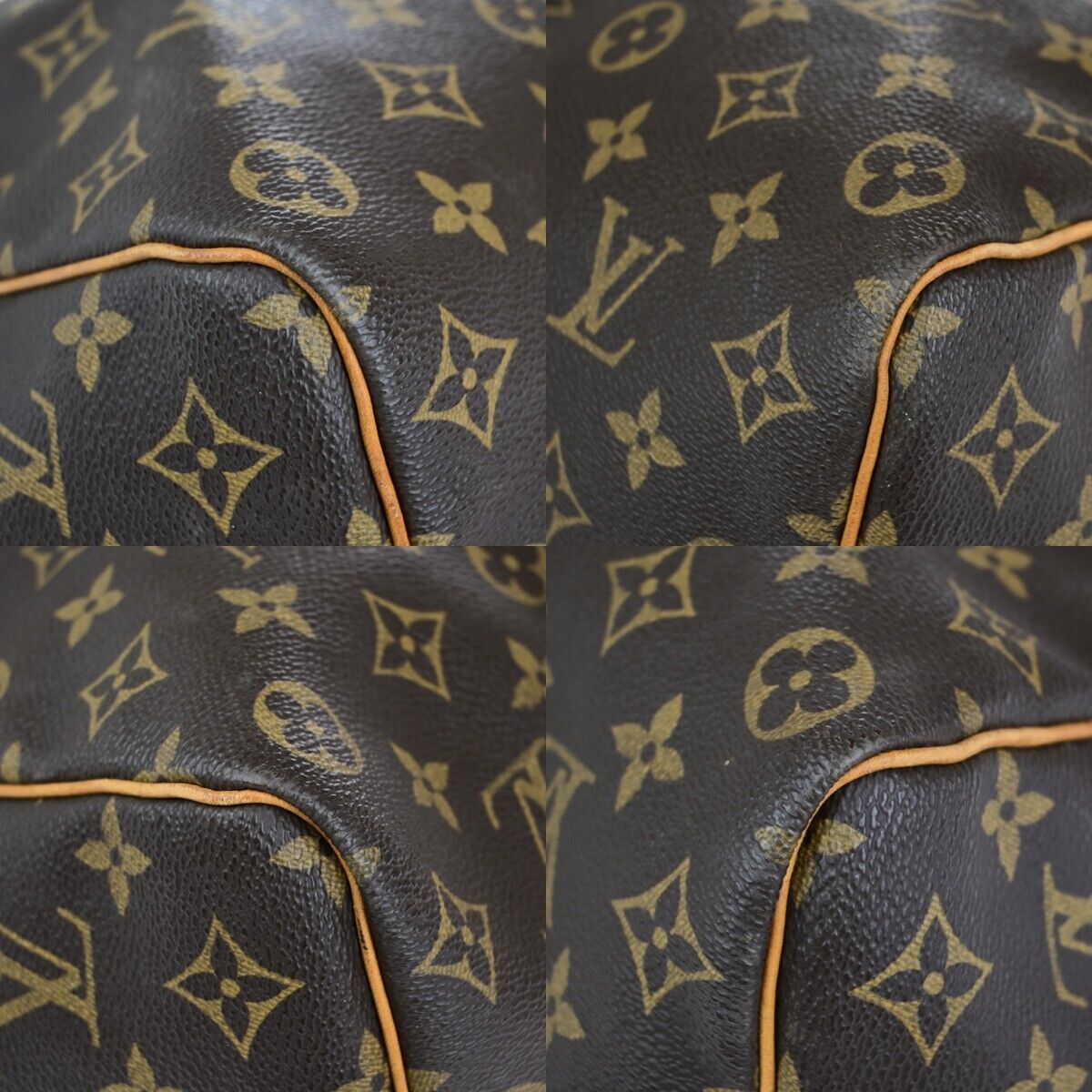 LOUIS VUITTON Keepall 50 Travel Hand Bag Monogram Leather Brown M41426 72ED322