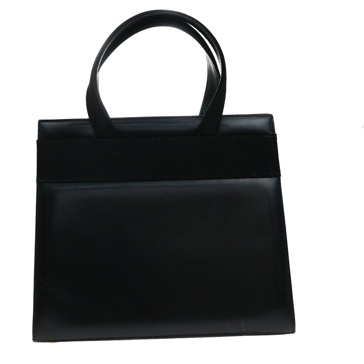 SALVATORE FERRAGAMO Vara 2Way Shoulder Hand Bag Leather Black GHW Italy 35YH085
