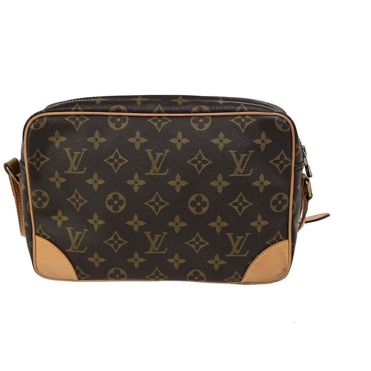 LOUIS VUITTON Trocadero 27 Shoulder Bag Monogram Leather Brown M51274 77ED035