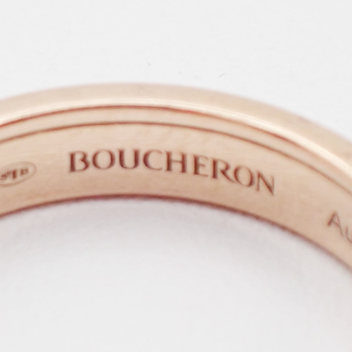 BOUCHERON Logo Quatre Classique Ring Au 750 Rose Gold JP12 US6.5 T52 99LC632