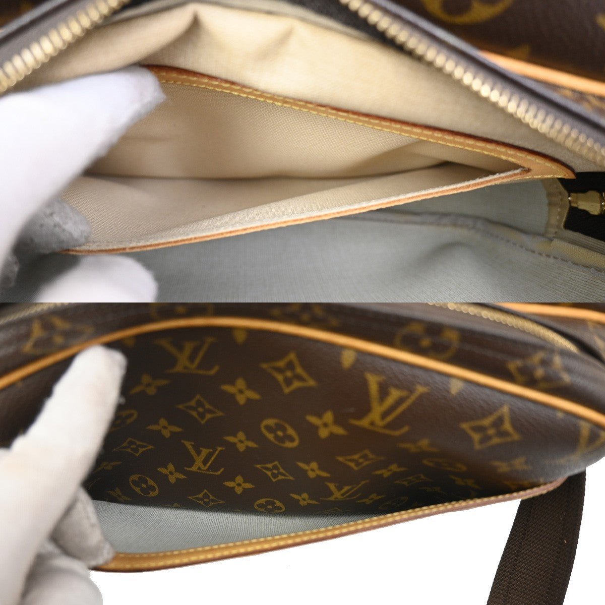 LOUIS VUITTON Reporter PM Crossbody Shoulder Bag Monogram Leather M45254 76TA062