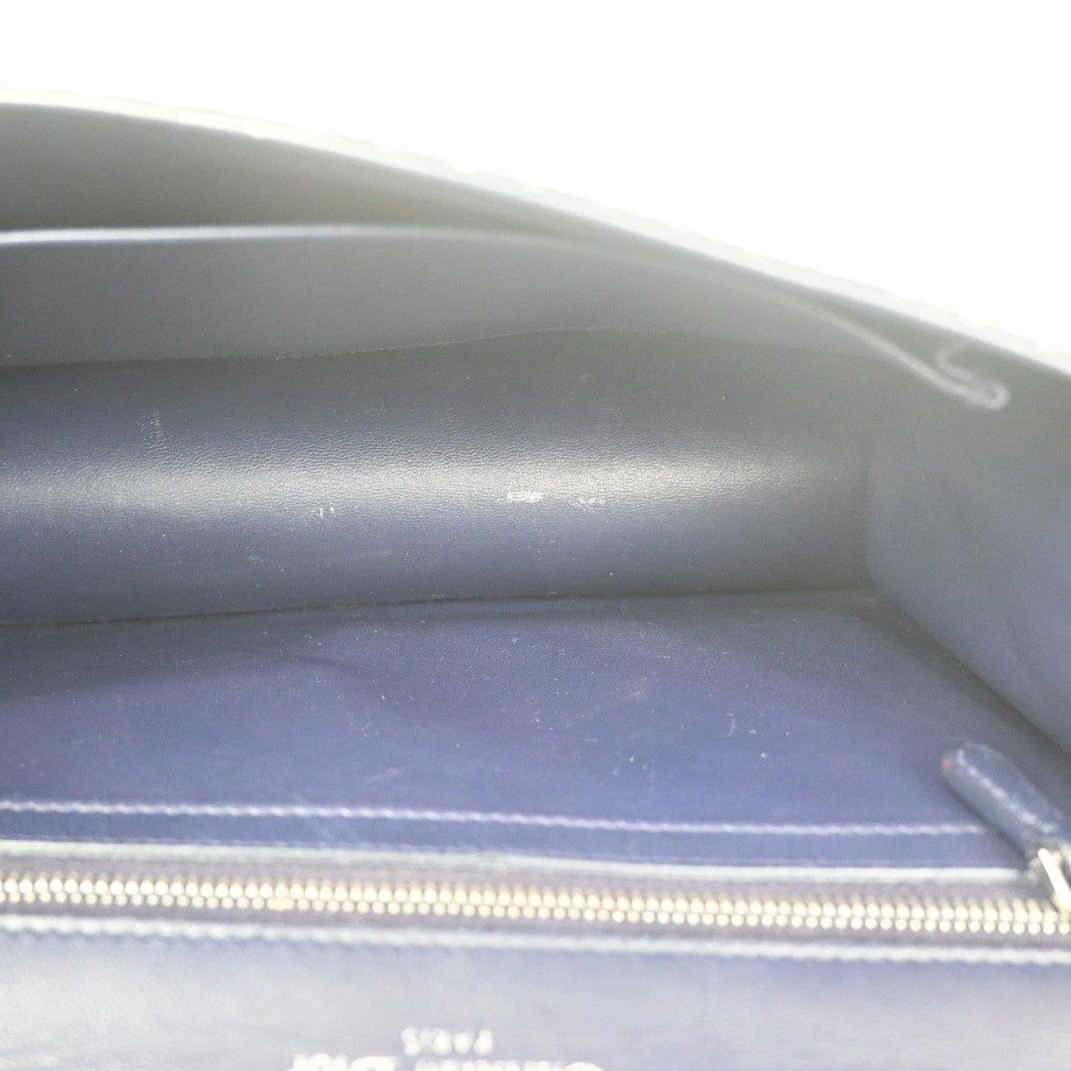 CHRISTIAN DIOR Ombre Diorama Archicannage Chain Shoulder Bag Leather 50RL945