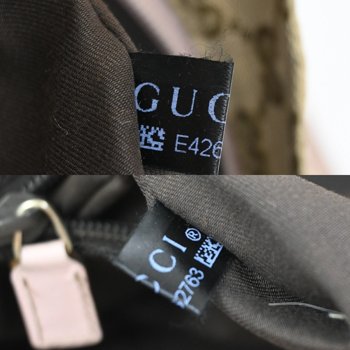 GUCCI Logo Sherry GG Pattern Shoulder Tote Bag Canvas Leather BN Italy 35KC687