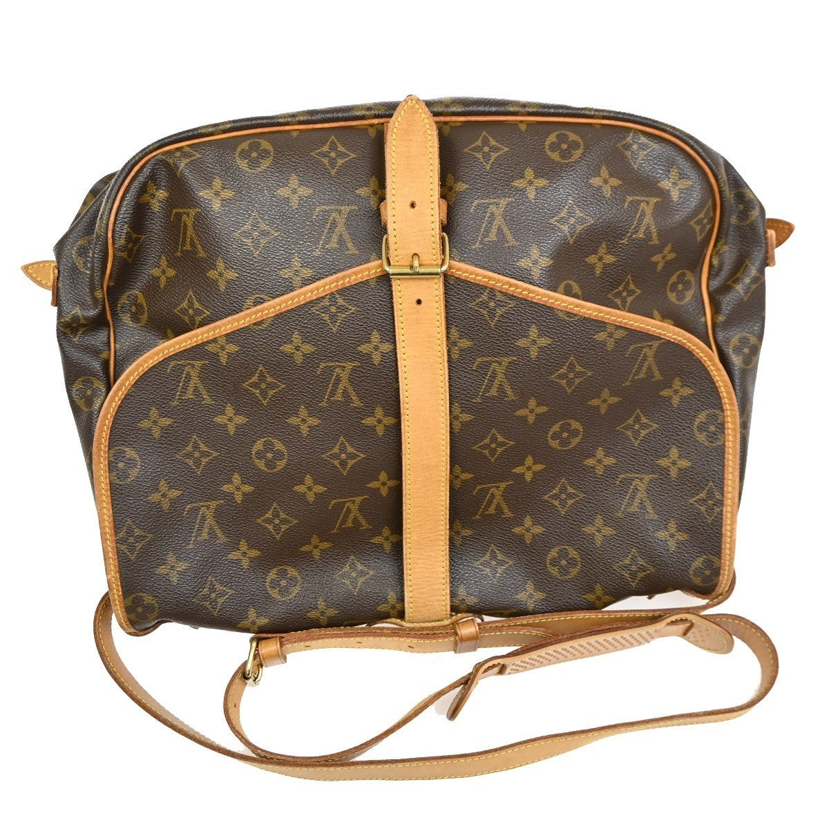 LOUIS VUITTON Saumur 35 Shoulder Bag Monogram Leather BN France M42254 16TA342