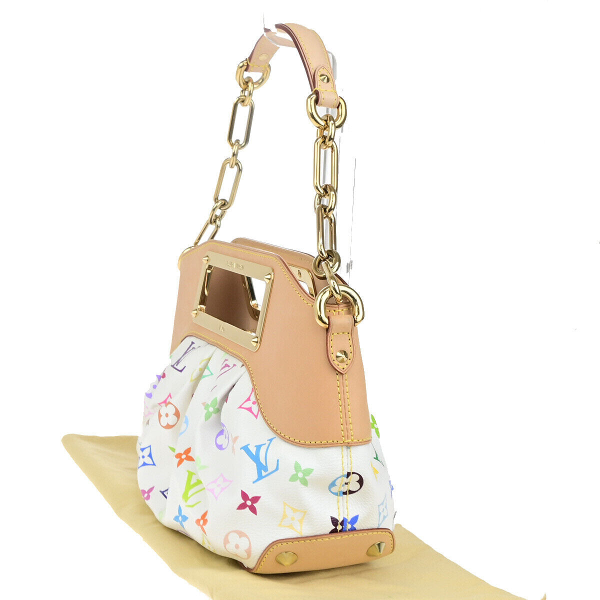 LOUIS VUITTON Judy PM 2Way Chain Shoulder Bag Monogram Multi WE M40257 651RK733