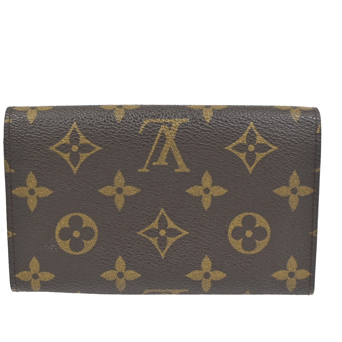 LOUIS VUITTON Porte Monnaie Billets Tresor Wallet Monogram Brown M61730 09KC301