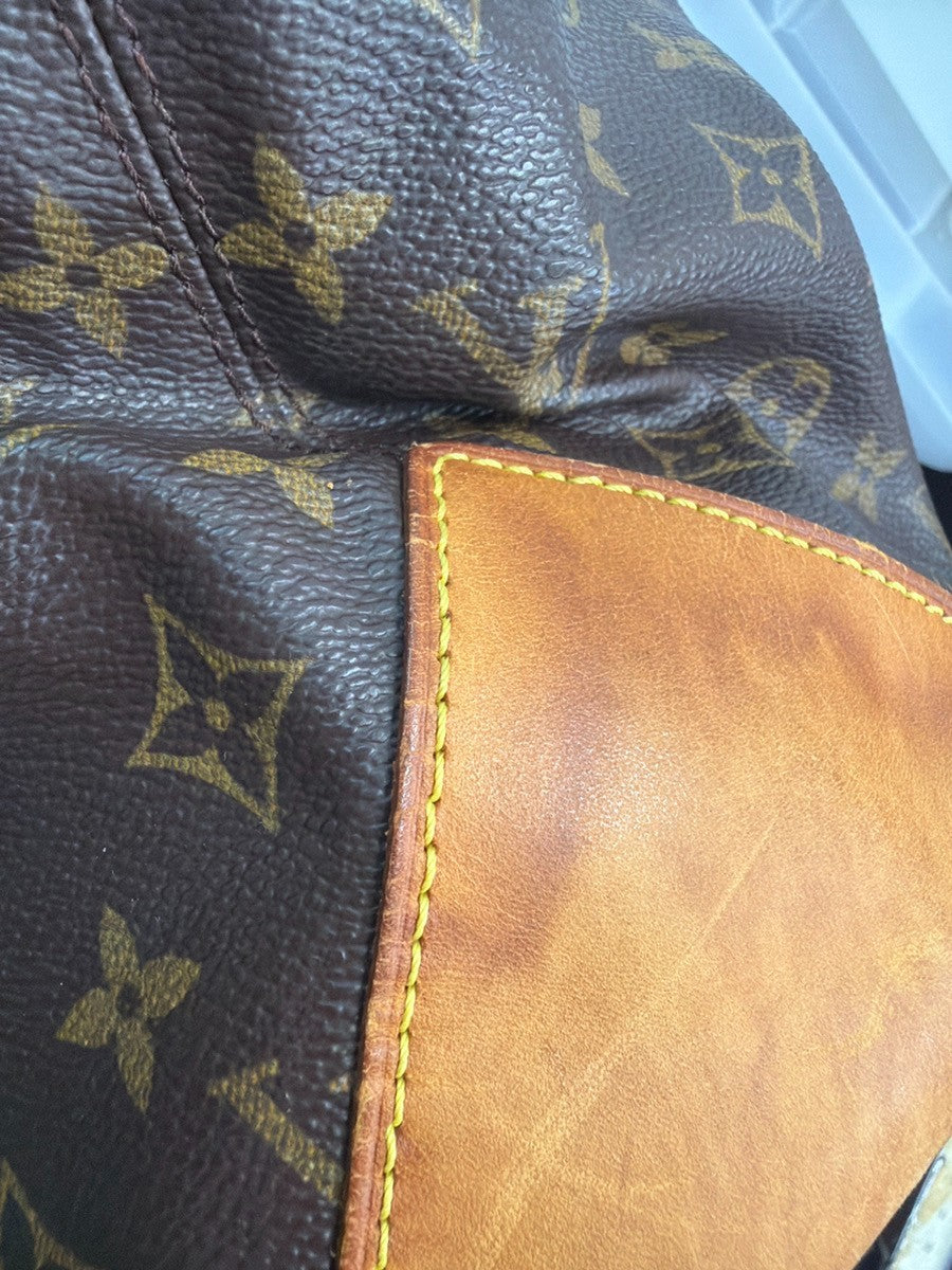 LOUIS VUITTON Cabas Mezzo Shoulder Bag Monogram Leather Brown M51151 34YJ152