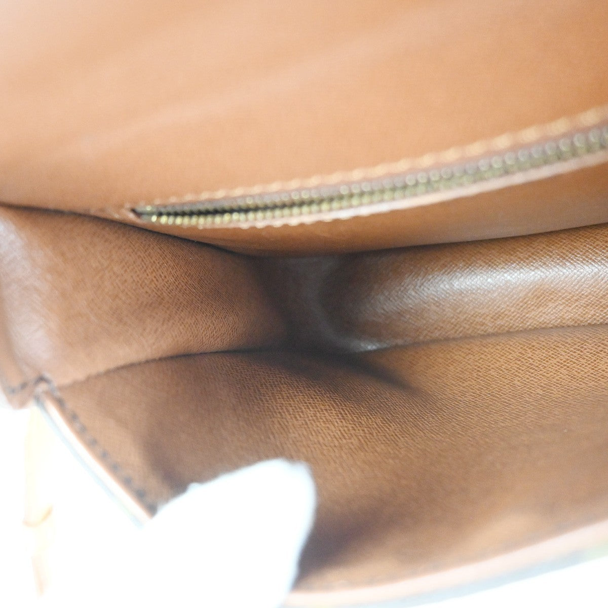 LOUIS VUITTON Saint Cloud MM Shoulder Bag Monogram Leather Brown M51243 82KC898