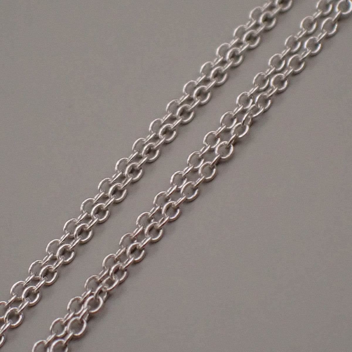 Tiffany & Co. Logo Tear Drop Chain Necklace Pendant Ag 925 Silver 09YH713