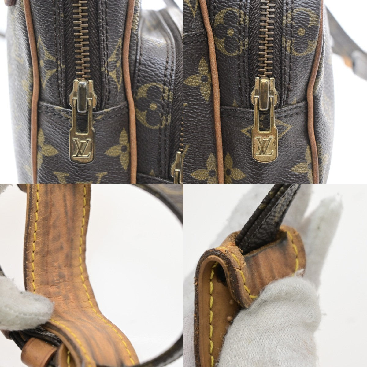 LOUIS VUITTON Mini Amazon Shoulder Bag Monogram Leather Brown M45238 32SA168