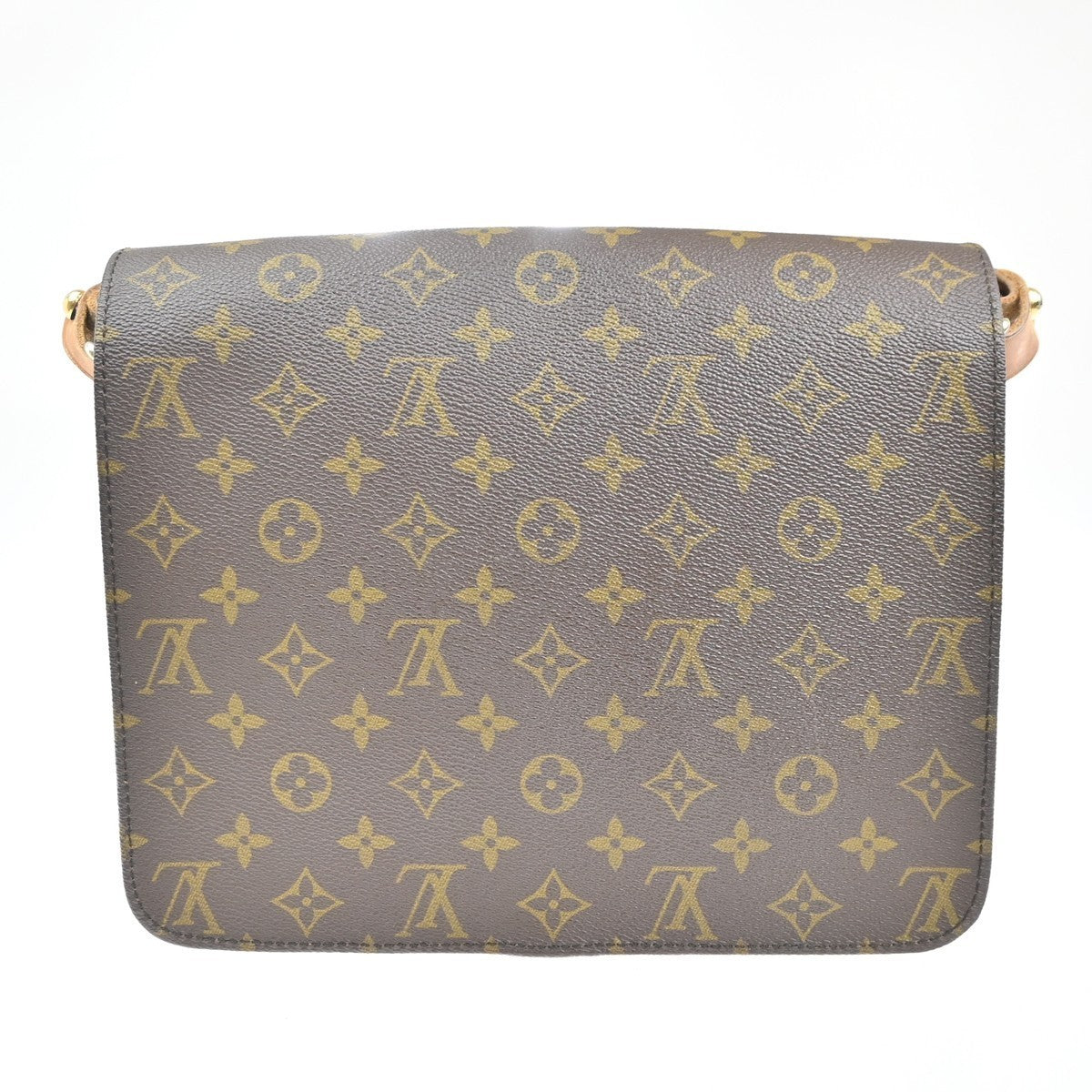 LOUIS VUITTON Cartouchiere GM Shoulder Bag Monogram Leather Brown M51252 39KC446