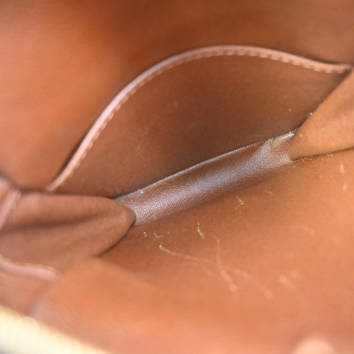 LOUIS VUITTON Danube Shoulder Bag Monogram Leather Brown France M45266 82TA712