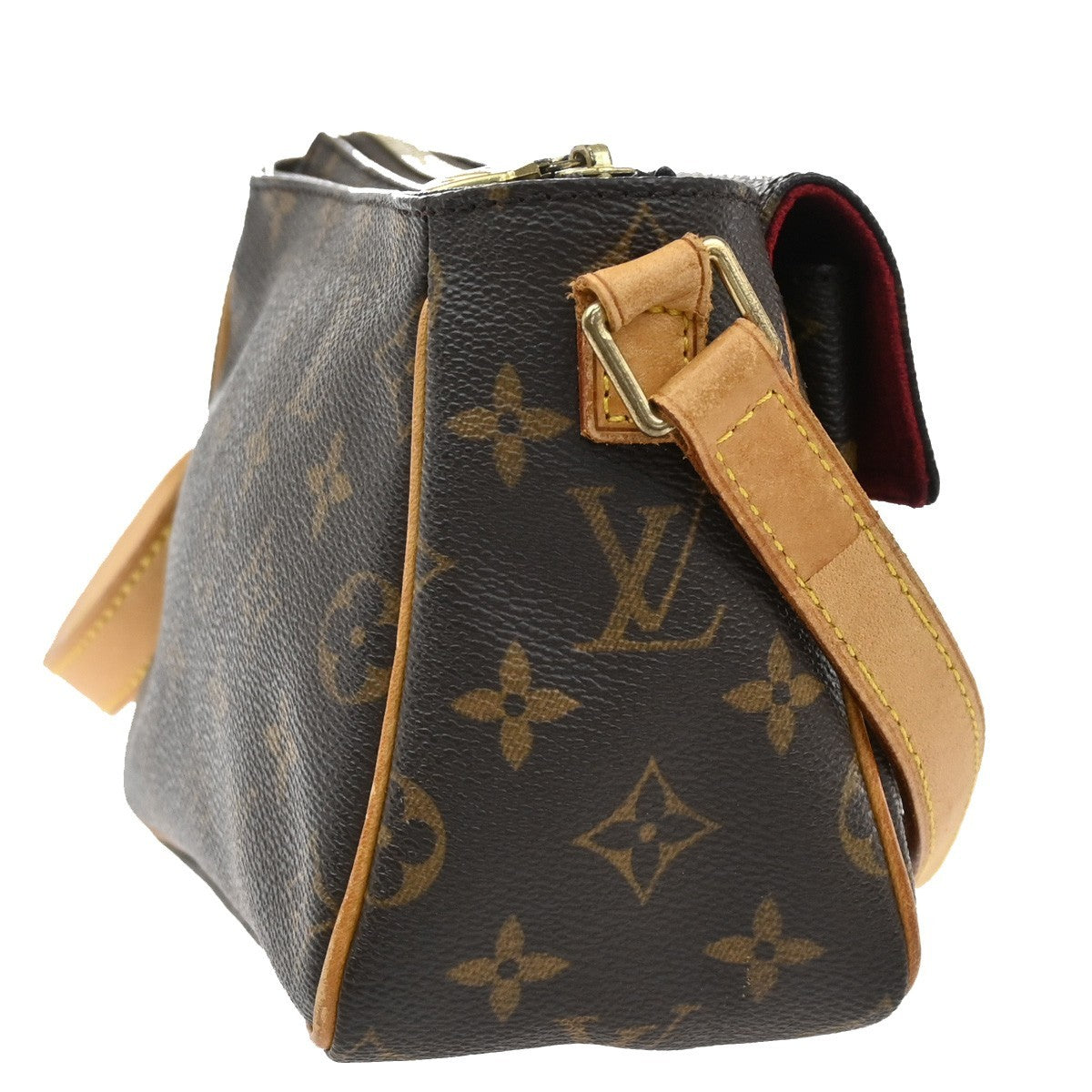 LOUIS VUITTON Viva Cite PM Shoulder Bag Monogram Leather Brown M51165 41AA086
