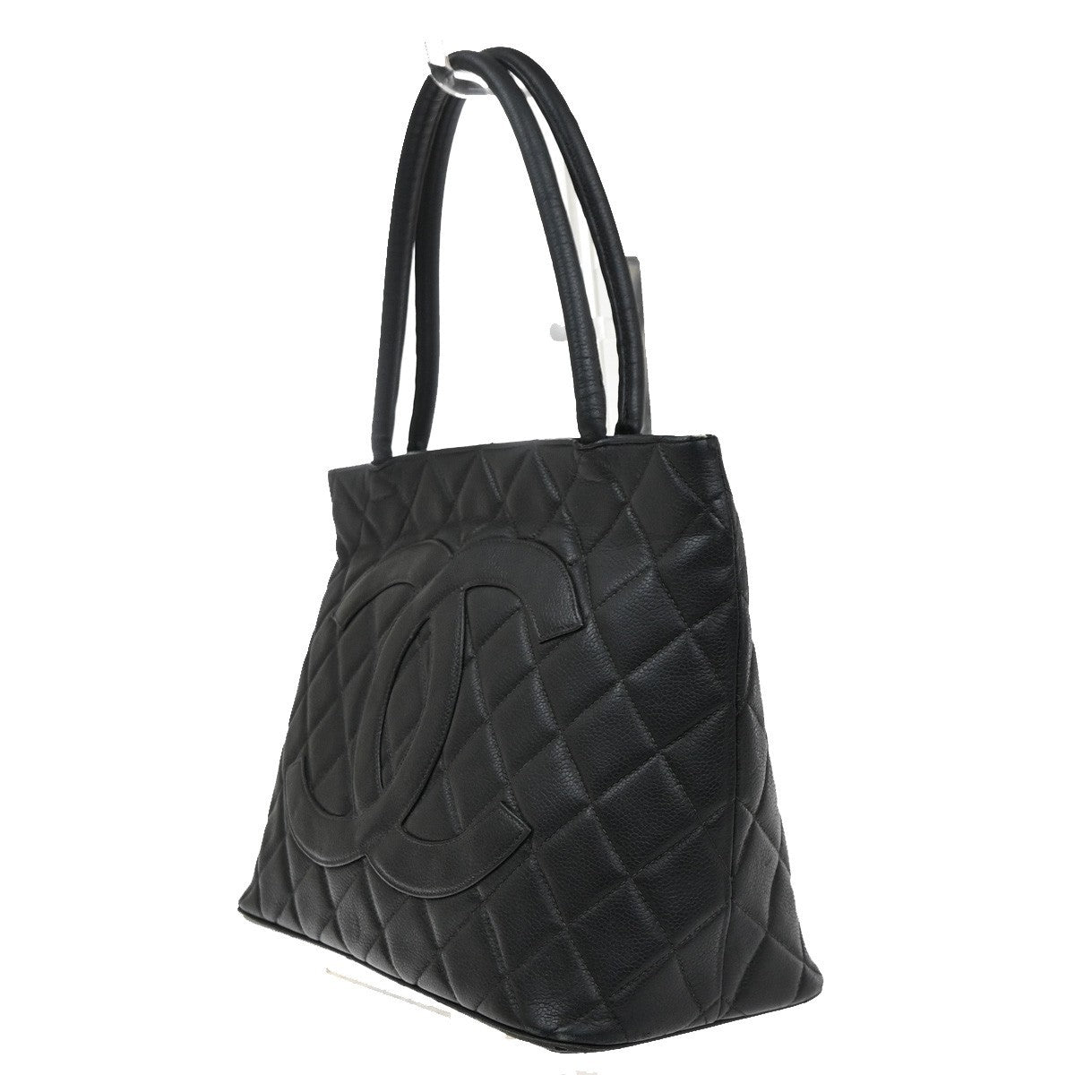CHANEL CC Matelasse Medallion Hand Tote Bag Grained Calfskin Leather VTE 99MA635