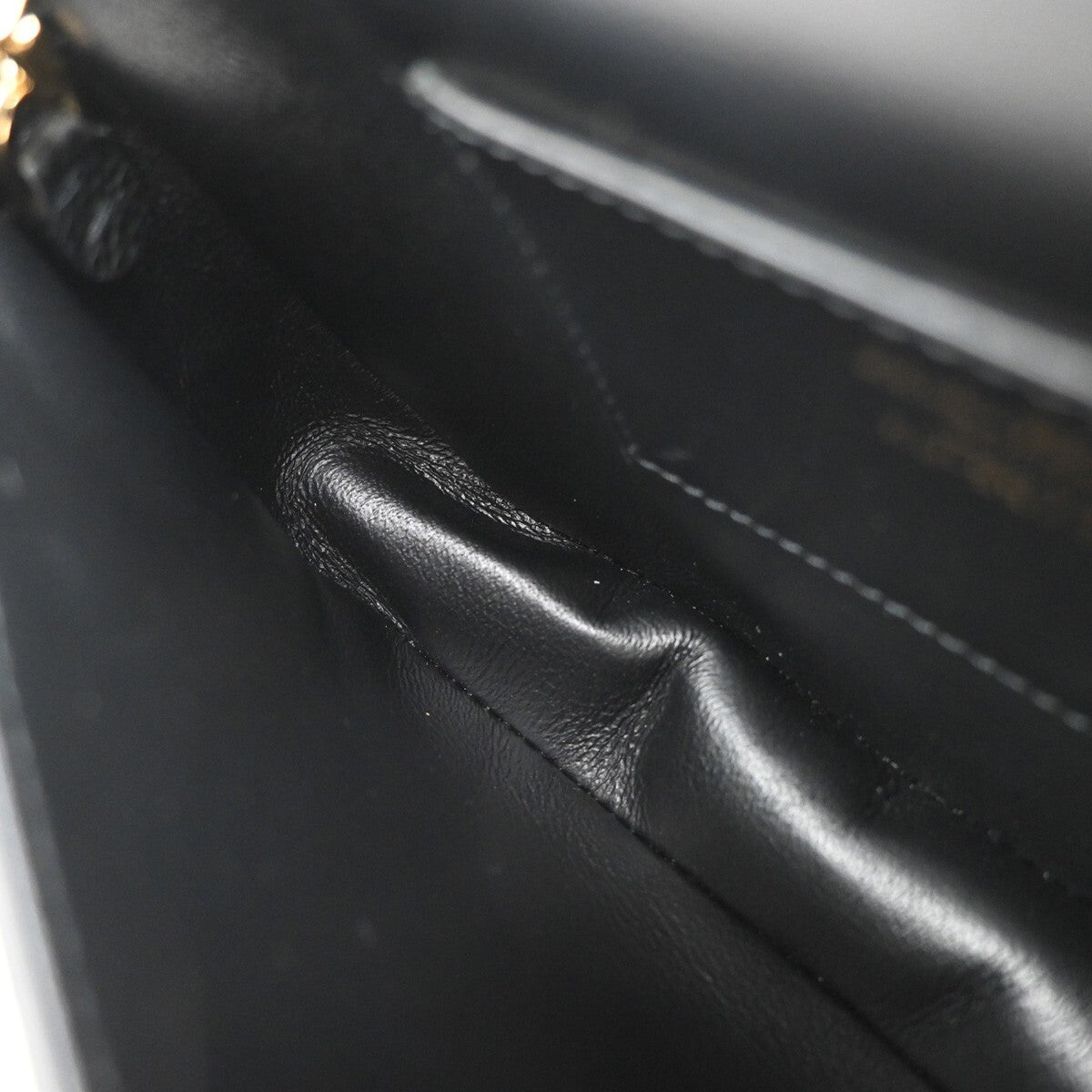 SALVATORE FERRAGAMO Gram Mini 2Way Shoulder Bum Bag Leather Black GHW 87EE569