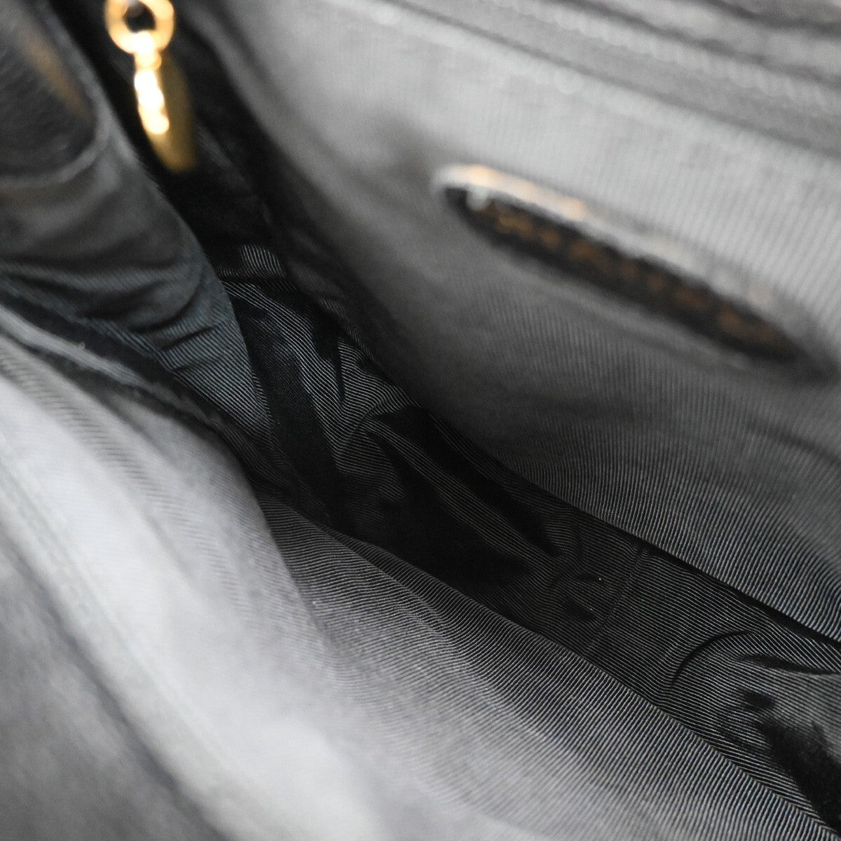 CHANEL Triple CC Chain Backpack Bag Grained Calfskin Leather BK VTG 870RF265