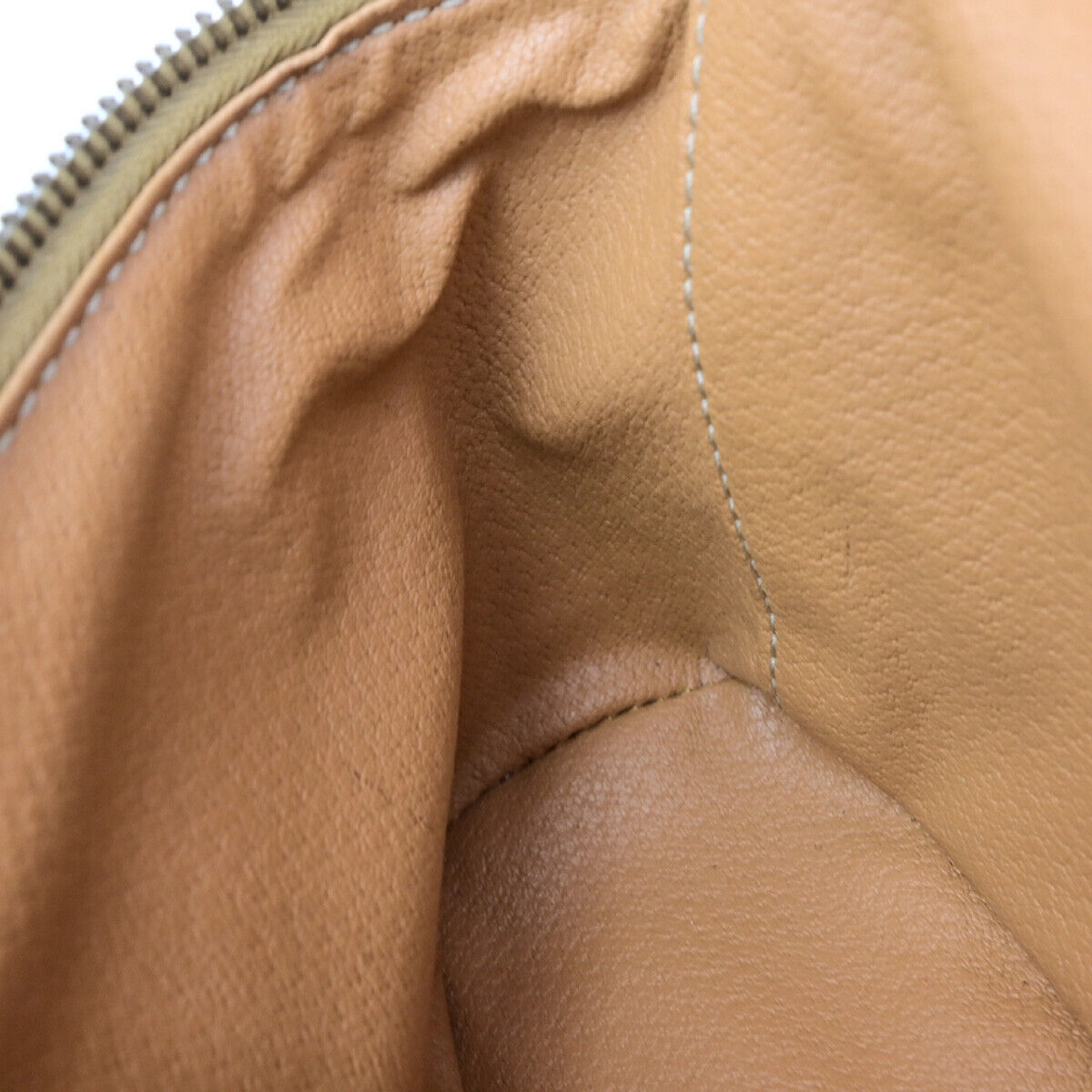 CELINE Logo Macadam Pattern Vanity Hand Bag PVC Leather Brown GHW Italy 63YG623