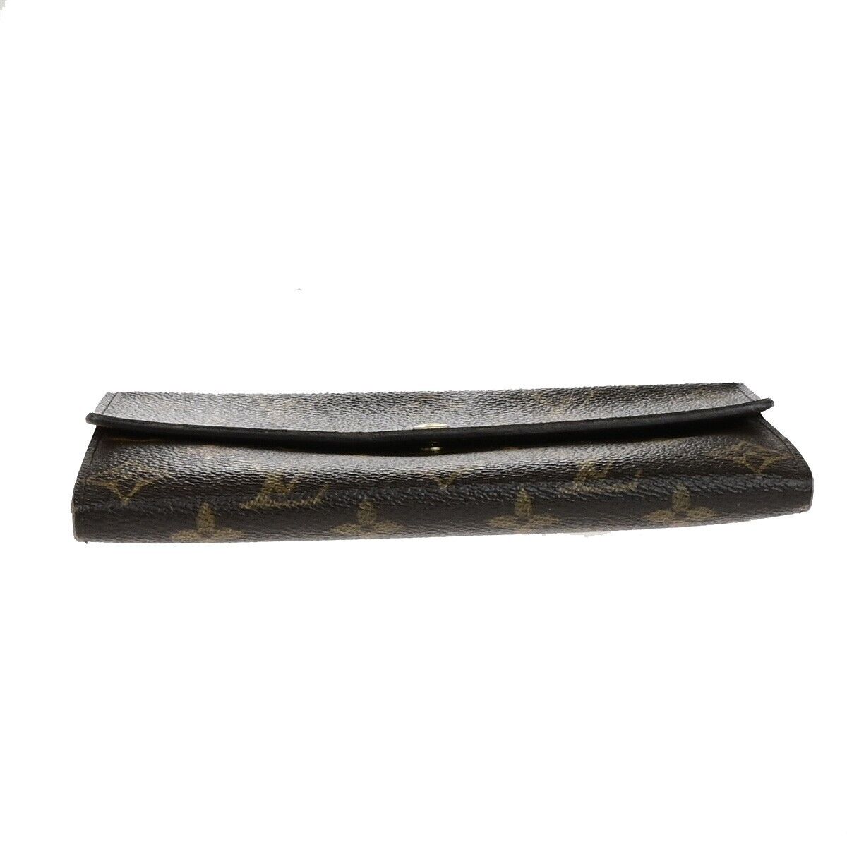 LOUIS VUITTON Logo Portefeuille Sarah Long Wallet Monogram Brown M61734 01ED338