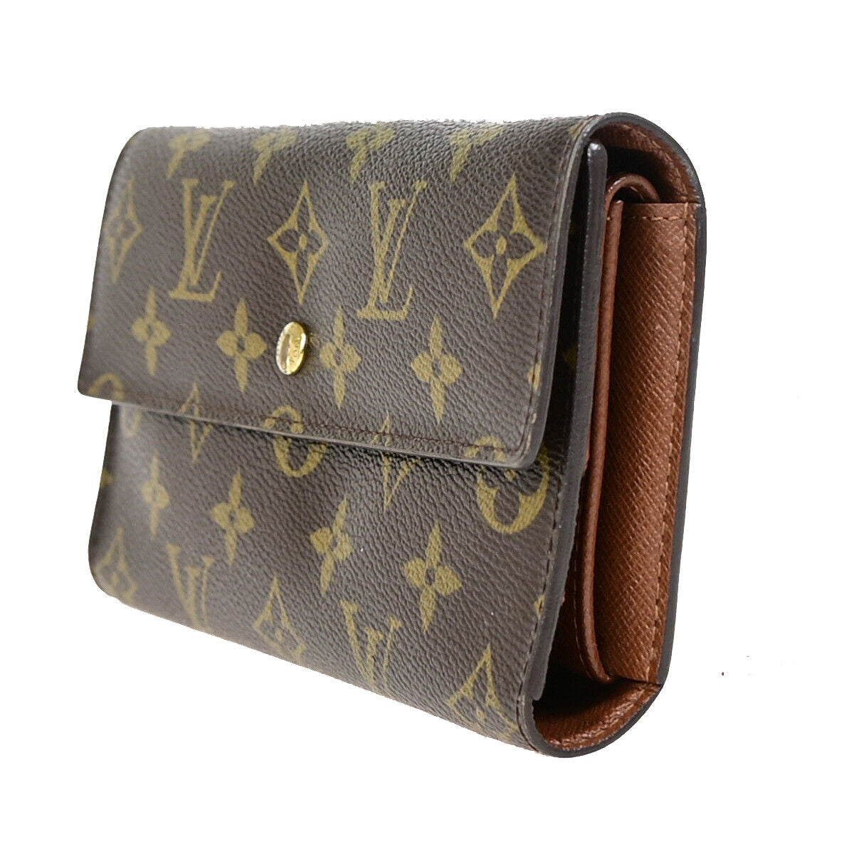 LOUIS VUITTON International Long Trifold Wallet Monogram Leather M61215 67YE596