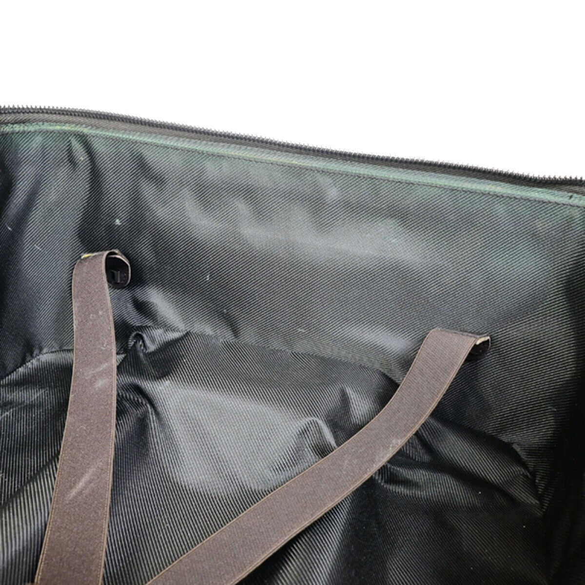 GUCCI Logo GG Pattern Travel Suitcase Luggage Bag PVC Leather Brown 36YF175