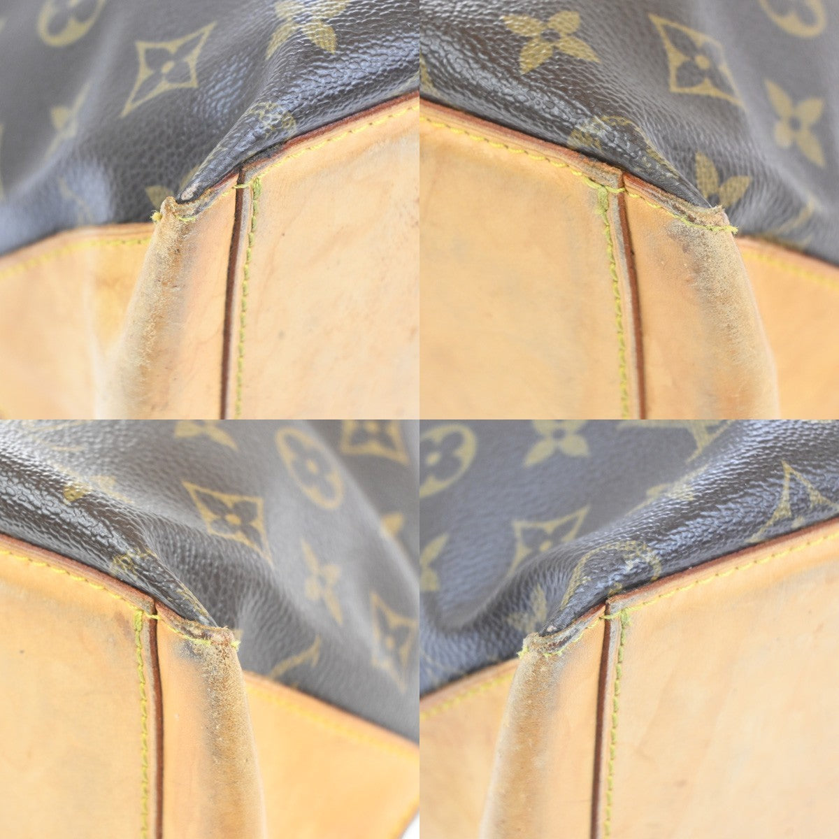 LOUIS VUITTON Cabas Mezzo Shoulder Bag Monogram Leather Brown M51151 73MA498