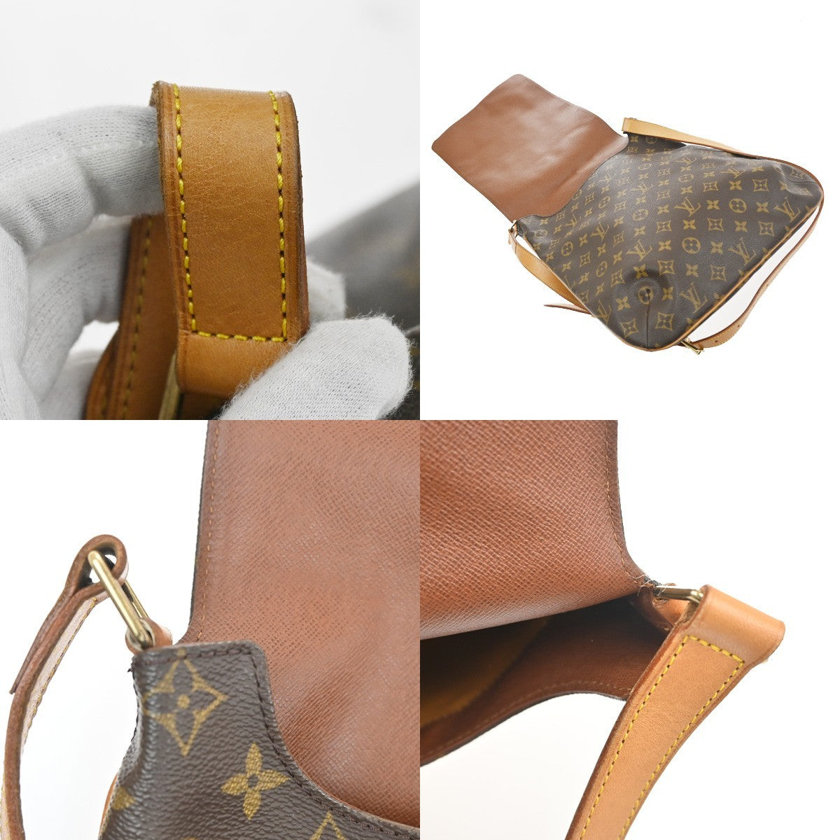 LOUIS VUITTON Musette Shoulder Bag Monogram Leather Brown France M51256 73KC739