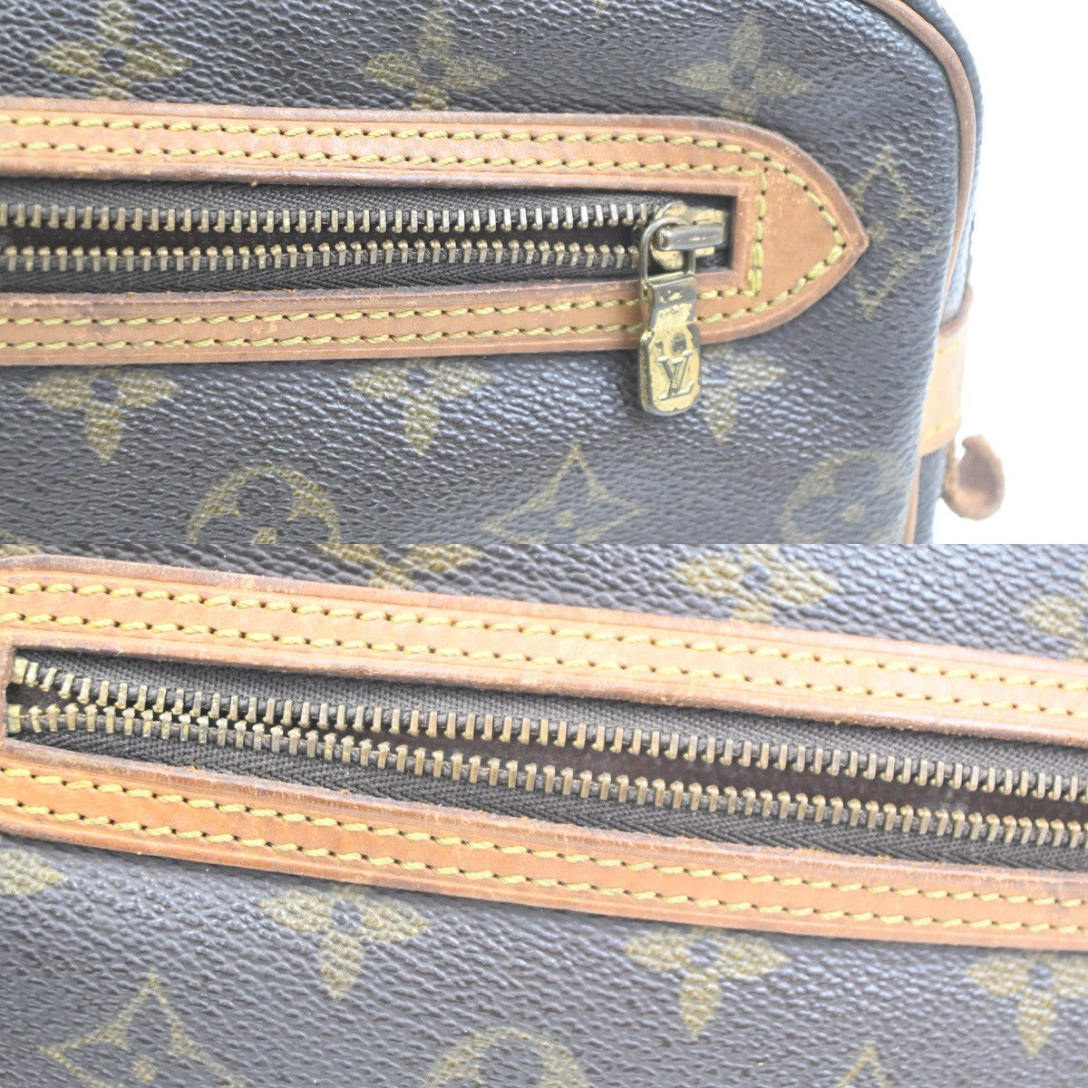 LOUIS VUITTON Marly Dragonne GM Clutch Hand Bag Monogram Brown M51825 66KC722