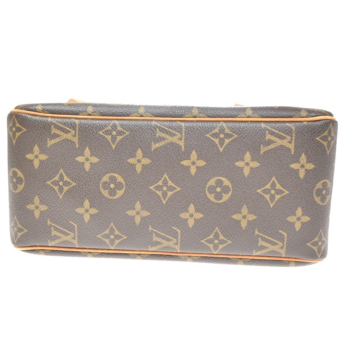 LOUIS VUITTON Cite MM Shoulder Bag Monogram Leather Brown France M51182 18YH989