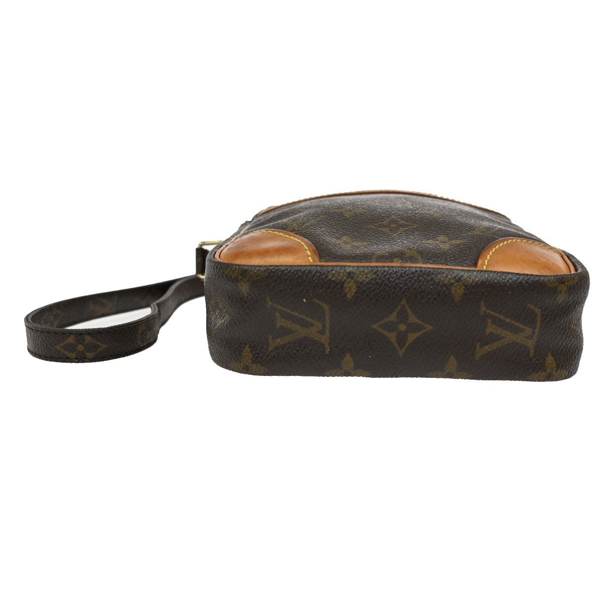 LOUIS VUITTON Danube Shoulder Bag Monogram Leather Brown France M45266 65TA078