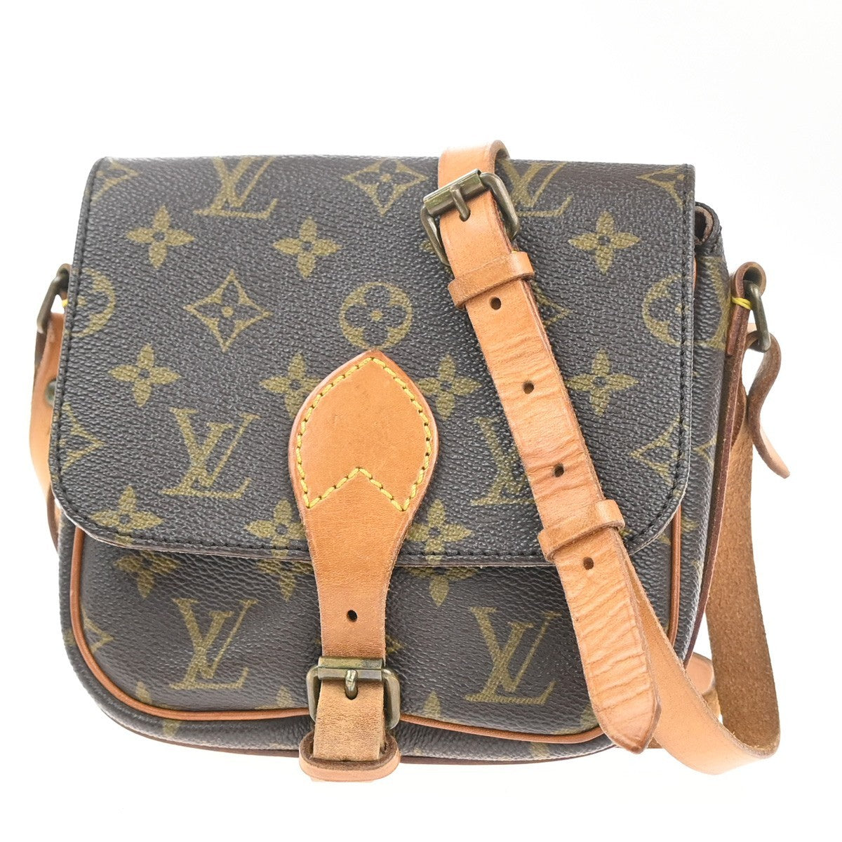 LOUIS VUITTON Mini Cartouchiere Shoulder Bag Monogram Leather BN M51254 34KP588