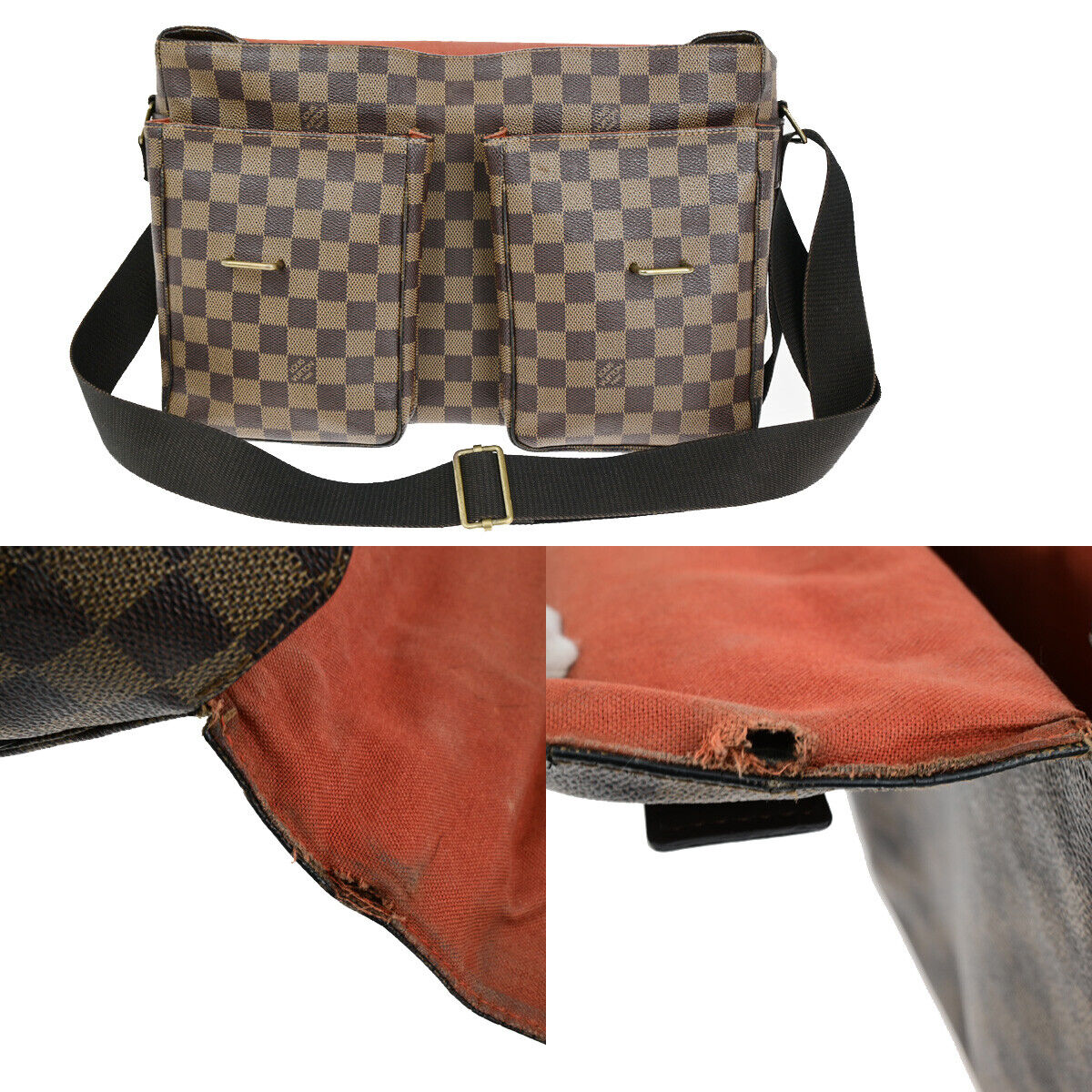LOUIS VUITTON Broadway Satchel Shoulder Bag Damier Ebene Leather N42270 62YF092